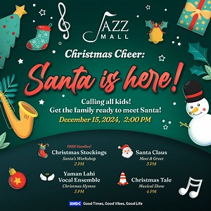 181 reactions · 12 shares | Santa is here!  Are you ready for a weekend full of joy? Bring the whole family and let the kids enjoy these free activities! It’s the merriest fun you won’t want to miss! #ChristmasCheerAtJAZZ #SMDCJazzMall | SMDC Jazz Mall | Facebook