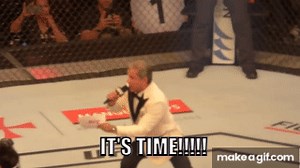 Bruce Buffer IT'S TIME on Make a GIF