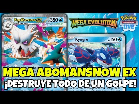 MEGA ABOMANSNOW EX DESTROYS EVERYTHING IN ONE HIT! 🧊 [ MEGA EVOLUTION ] [ POKEMON TCG LIVE ] [ ST...