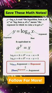 Save These Important Log Math Notes 🤎 Don't forget to follow for more. Thank you po😊❤️ Please Support our YouTube channel👇👇 https://youtube.com/@MathTricksTutorialVideos?si=43GRJ8JqTQAzRwbw #mathnotes #mathematics #mathtricks #MathTricksTutorial #maths #mathtrick #mathtutorial #basicmath #basicmathreview #viral #trending #educational #mathshortcut #mathhacks #tutorial #lovemath #mathematicstutorial #mathreview #reels #reelsvideo #reelsviral #reelsfb #fyp | Math Notes