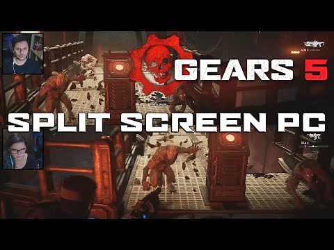 Gears 5 #1 - JOGÃO DE TIRO - Co-op em tela dividida (split screen) (PC)