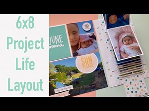 6x8 Project Life Layout ft AE June SBTM