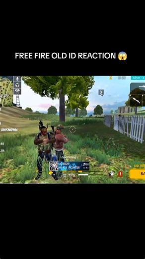 FREE FIRE OLD ID REACTION 😱 . . . . ..#id #freefire_lover #freefire #viralvideo #foryou