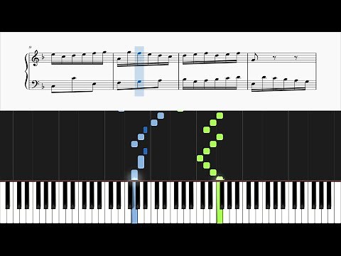 Bach - Invention No. 4, BWV 775 (Piano Tutorial)