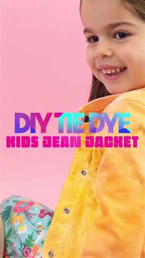 Tie-Dye Jean Jacket Tutorial for Kids