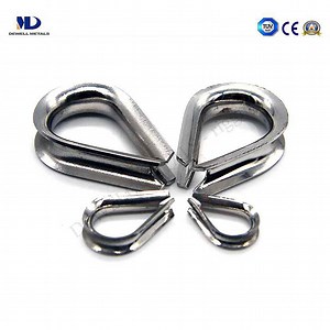 [Hot Item] Stainless Steel AISI316 or AISI304 Polished Inox Steel Wire Rope Cable Thimble