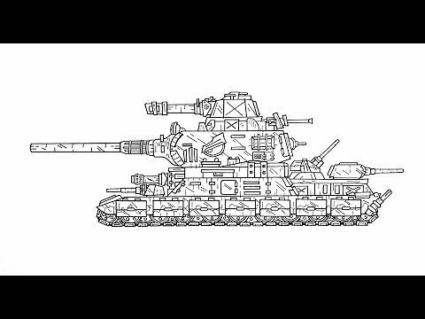 How To Draw Cartoon Tank Royal Ratte 2.0 | Gerand - Cartoons About Tanks