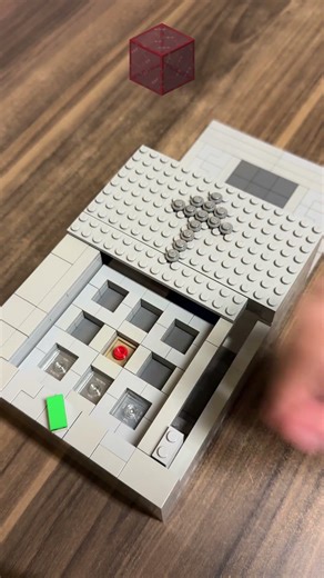 Crafting Minecraft Red Stained Glass BUT Lego!