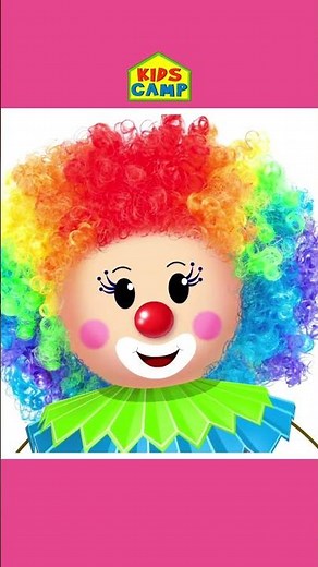 😂 Funny Clown Face Finger Family 🤡 #shorts #fingerfamily #funny