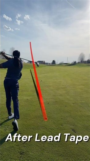 Adding Lead Tape has Improved my Swing! #golfswing #golf #golfnetwork #golftrainingaids #golftips