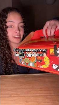 food review: trying the $50 panda express family meal deal 🐼❤️ #pandaexpress #familydinner #dinner