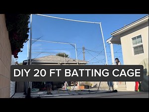Backyard Batting Cage Build – Easy 20ft DIY Project for Baseball & Softball