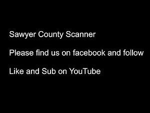 Live Scanner Sawyer County Wisconsin