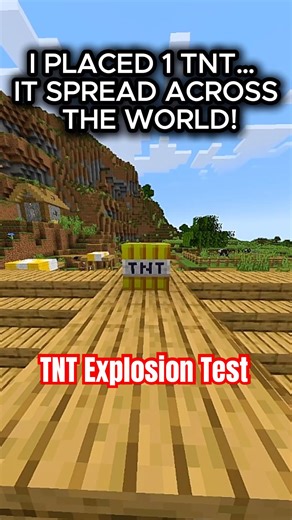 THIS TNT NEVER STOPS! #minecraftshorts