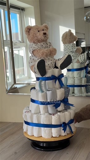 Create a Stylish 3-Tier Nappy Cake for Baby Showers