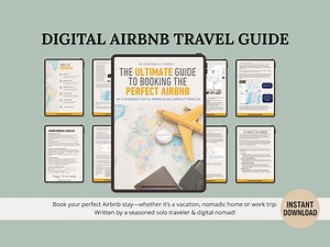 Airbnb Booking Guide | Solo Travel Planner, Vacation Checklist (PDF) - Etsy Australia