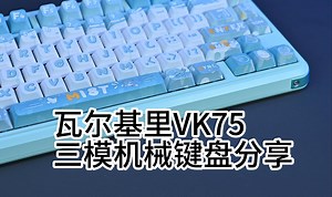 【键盘分享】二次元到底，瓦尔基里VK75三模机械键盘分享