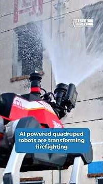 Robotic firefighter dogs enter the blaze to save lives
