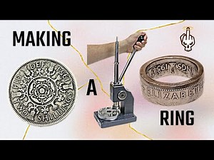 Coin Ring Making with Swedish Wraps - Custom British 2 Shillings Silver Ring Tutorial