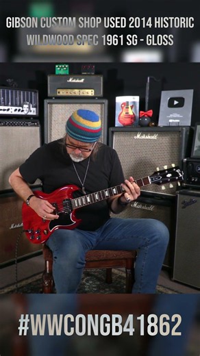 Gibson Custom Shop Used 2014 Historic Wildwood Spec 1961 SG - Gloss #gotw #gregkoch #guitar