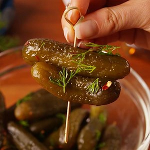 Drunken Pickles: C'mon, aren't your curious? Full recipe: http://dlsh.it/wfH1RVu | Delish