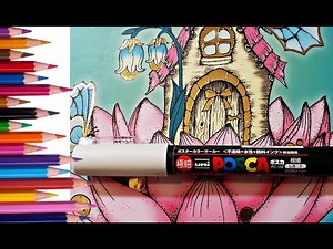 How To Use Posca Properly On Your Adult Coloring Pictures, Demo