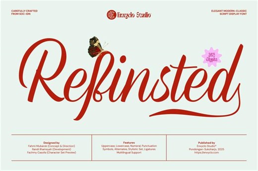 Refinsted - Modern Calligraphy Script Font