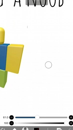 drawing a noob 💛💙💚 #fyp #roblox #noob #art #robloxart #foryou #ibispaintx #robloxnoob