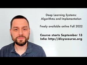 Deep Learning Systems Online Course Teaser