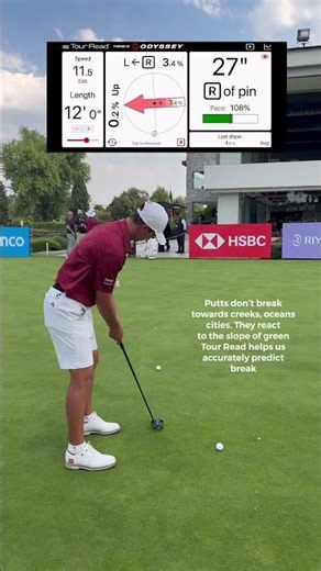Read Greens like a pro and make more putts with Tour Read. Putting made simple. #putting #golf