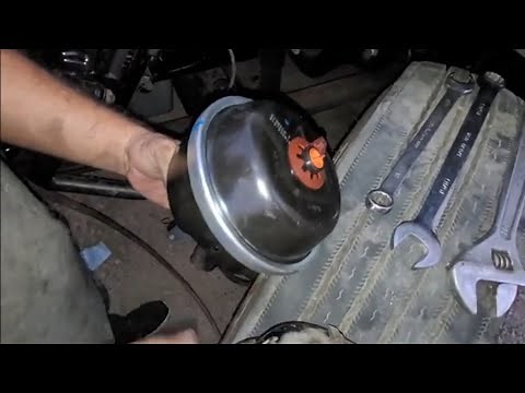 How to replace front axel brake chamber on freightliner kenworth volvo ect/ Brake chambers air leak