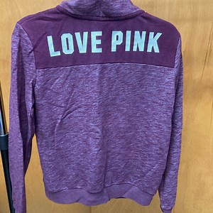 PINK Victorias Secret 1/4 zip sweatshirt SMALL