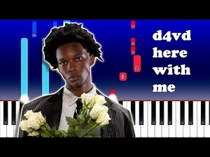 d4vd - Here With Me (Piano Tutorial)