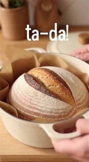 How to make bread at Home 🥖 (Easiest No-Knead Recipe)