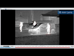 Avigilon H4 Thermal Camera Footage | Detecting People in a Parking Lot