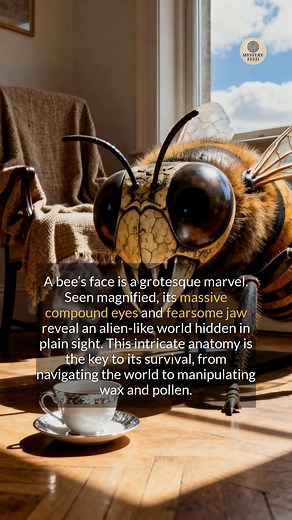 Centuries of technology revealed the alien-like anatomy of a common bee. #historyfacts #science #discovery | Mystery Feed
