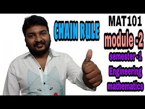 MAT101/module -2/part-8/Chain rule/Semester -1/Engineering maths 🔥👍