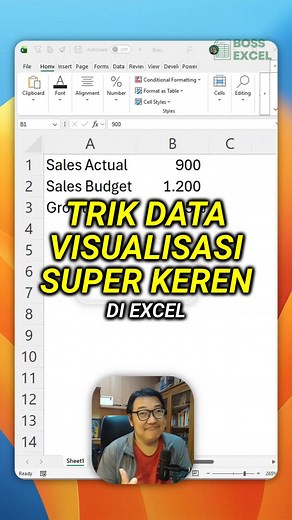 52K views · 416 reactions | Bikin KPI card jadi hidup dengan trik Excel ini! Dari formula sederhana, simbol naik-turun, sampe conditional formatting yang bikin angka kamu langsung berubah warna—semua jadi pop dan dinamis. Siap bikin data kamu makin berbicara? Coba teknik ini dan rasakan "boom"nya! | Boss Excel | Facebook