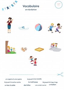 A l'école/ School - French for kids