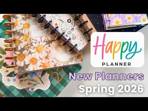 NEW Happy Planner Spring 2026 Release Planners - New Designs! Classic & Big Layouts