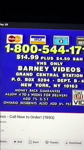 Barney Videos/Time Life Video/Michael (1992)
