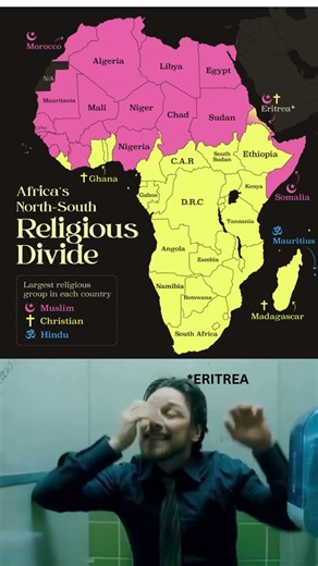 🌍🕌✝️ Largest Religious Groups in Africa | Religion Map & Population Explained #shorts