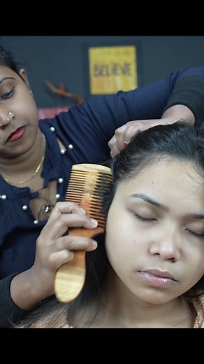 Satisfying Dandruff Removal From Female Head #reelsviral #dandrufftreatment #satisfying | Home ASMR clinic