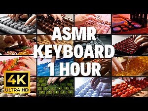 【ASMR IN 4K HDR】Gentle Typing Sound of a Keyboard Compilation【1 Hour To Sleep/Focus/Work】