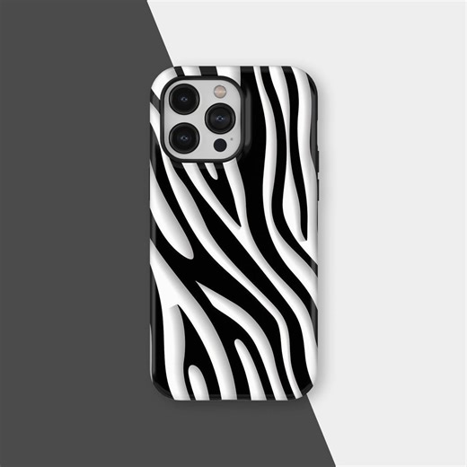 Zebra Stripe Phone Case, Black & White Animal Print, Y2K Trendy Design, iPhone 17 16 15 14 13 12 11 Pro Max, Samsung Galaxy S25 S24 Ultra - Etsy Singapore