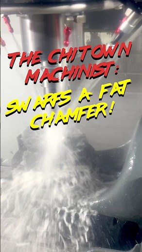The ChiTown Machinist: Swarfs a FAT chamfer on a part using #MASTERCAM #5axis #CNC #machinist