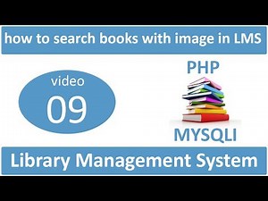 how to search books with image in LMS in PHP