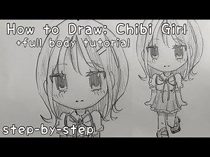 How to Draw: “chibi” anime girl | tutorial for beginners | step-by-step