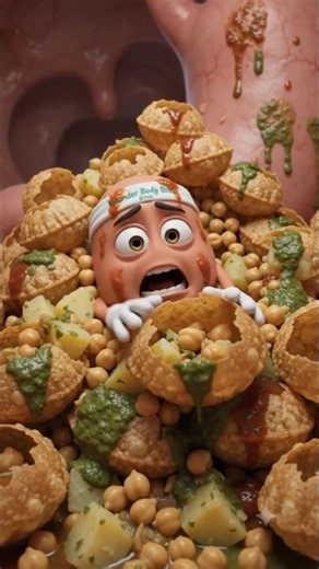 ​Midnight Gol Gappa Overload Attack! 💣🥣 | Wonder Body Bites#shorts #shortsfeed