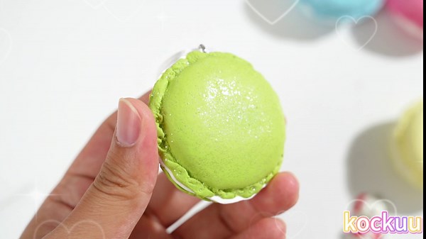 Candyland Christmas Decorations Macaron Ornaments - 5pcs Pastel Glitter Macaroon Candy Ornaments with Gift Card for Candyland Christmas Decor Party Favors Supplies